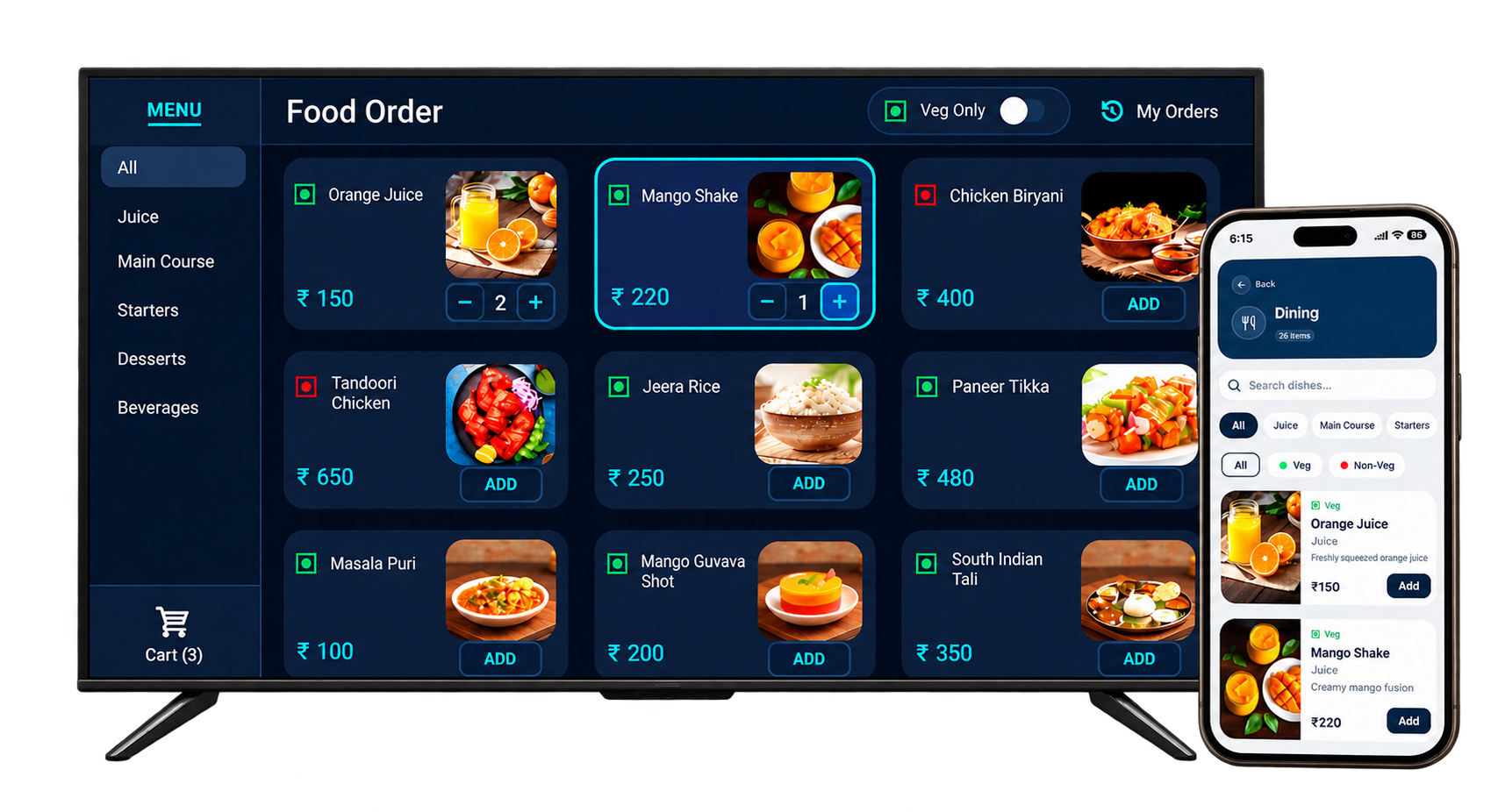 In-Room Food & Service Ordering